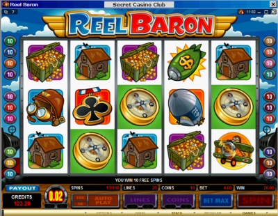 Reel Baron Free Spin Bonus