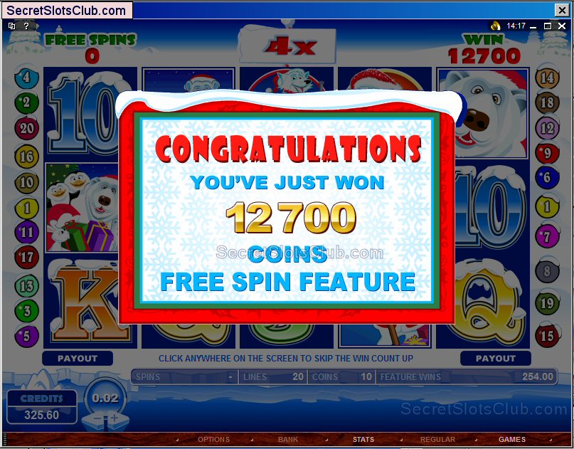 Nice Santa Paws Free Spin Bonus