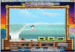 Penguins in Paradise Surfin Penguin Bonus Start